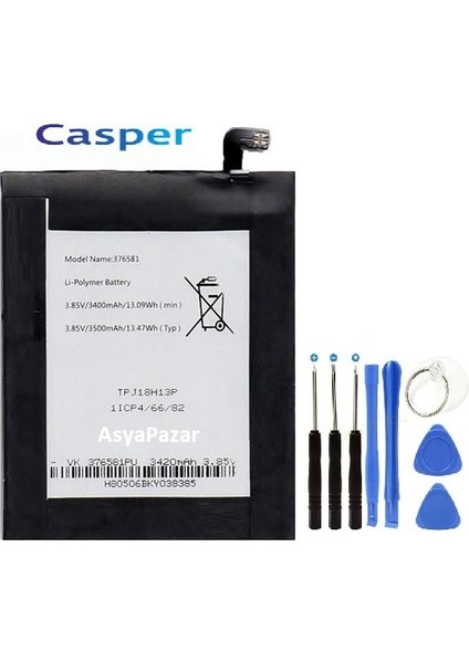 Casper Via 3 Pil Batarya ve Tamir Seti