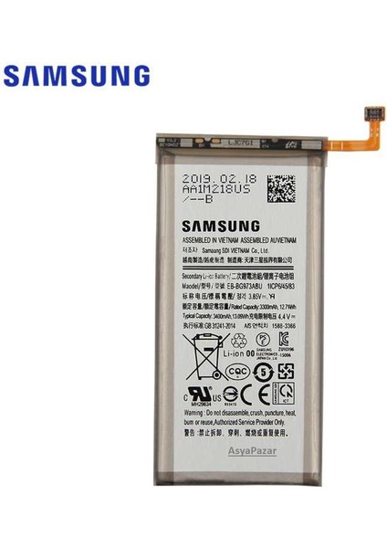 Servis Samsung S10 SM-BG973F Pil Batarya EB-BG973ABU - EB-BG973ABE