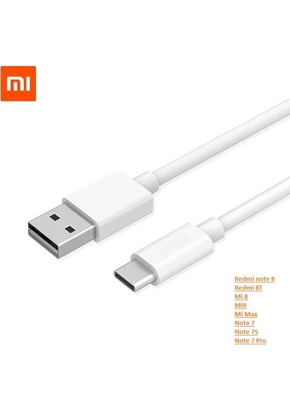 Xiaomi Redmi Note 8-8t-Note7-7s Type C Şarj ve Data Kablosu