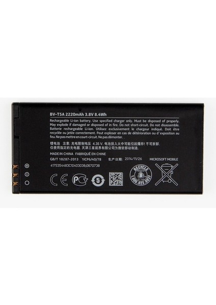 Nokia Lumia 750 BV-T5A Pil Batarya 2200 Mah