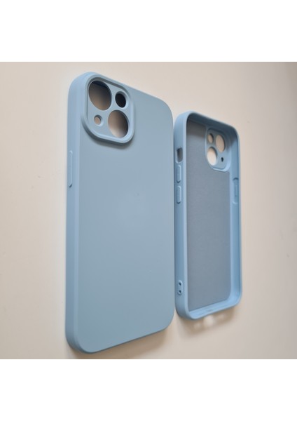 iPhone 13 Uyumlu Kamera Korumalı İçi Kadife Esnek Soft Silikon Kılıf