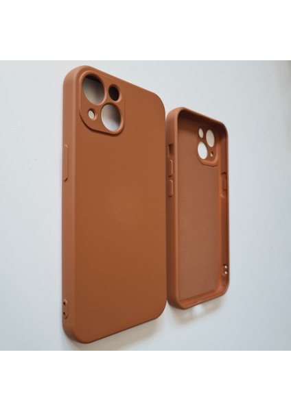 iPhone 13 Uyumlu Kamera Korumalı İçi Kadife Esnek Soft Silikon Kılıf