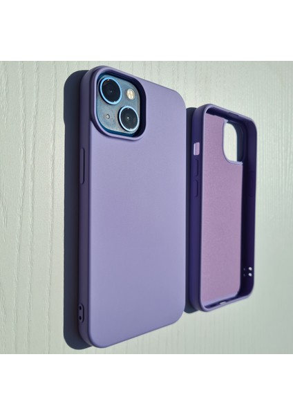 iPhone 13 Uyumlu Lansman İçi Kadife Esnek Soft Silikon Kılıf