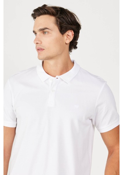 Regular Fit Beyaz Erkek Polo Yaka T-Shirt MW211837100 fiyatları