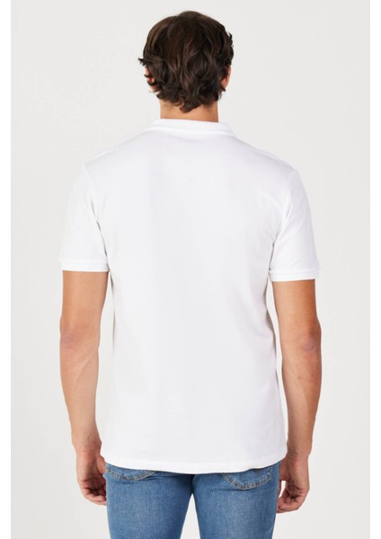 Regular Fit Beyaz Erkek Polo Yaka T-Shirt MW211837100 fırsatları