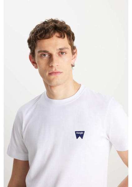 Regular Fit Small Logo Beyaz Erkek T-Shirt MW70MD3312 modelleri