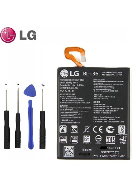Lg K30/K40 BL-T36 Pil Batarya ve Tamir Seti