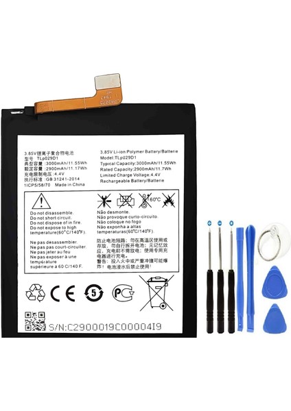 Alcatel 3x 2019 Pil Batarya TLP038C7 (5048Y) ve Tamir Seti