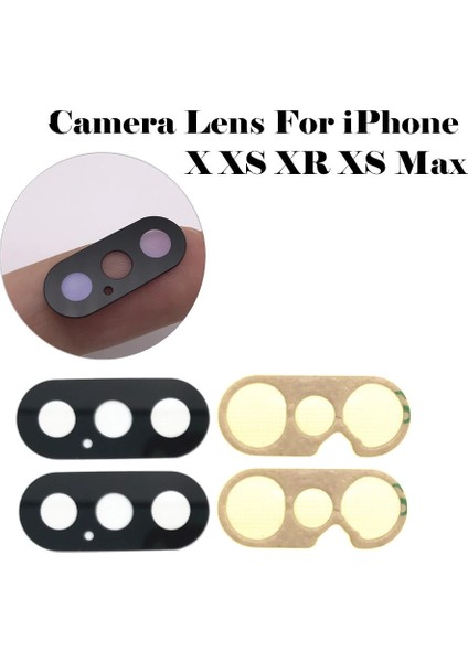 iPhone X, Xs Max , Xs Arka Kamera Camı Lens