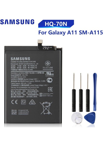 Samsung A11 SM-A115 Batarya Pil HQ-70N ve Tamir Seti