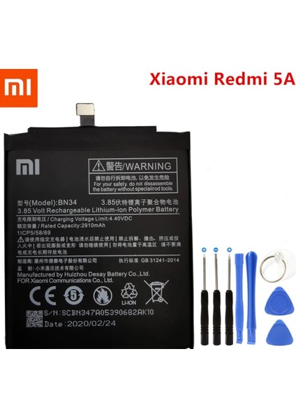 Xiaomi Redmi 5A BN34 Batarya Pil
