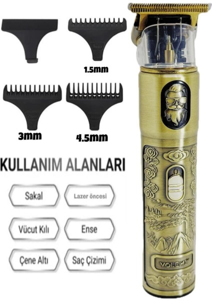 Dijital Göstergeli Saç Sakal Tıraş Makinesi - Sıfıra Yakın - IP-1949 (3791)