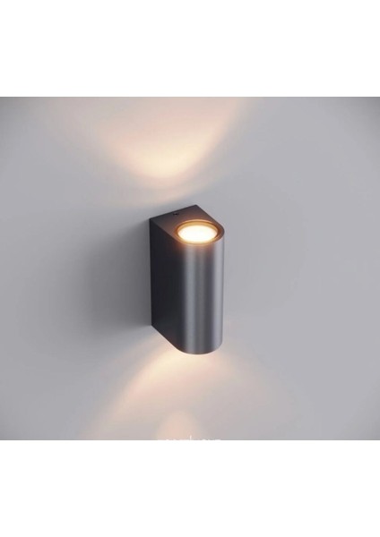 Madrıd Dış Mekan Çift Yön Antrasit Alüminyum Döküm Aplik modelleri