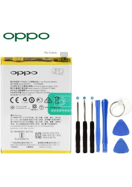 Oppo A91 Pil Batarya BLP765 + Tamir Seti