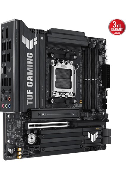 Tuf Gamıng B850M-PLUS Wıfı Amd B850 Am5 Ddr5 8000 Dp HDMI 3x M2 Usb3.2 Gen 2x2 Wifi 6e + Bt Aura Rgb 2.5gbit Lan Matx