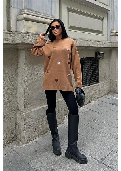 Molly Kalp Desenli Triko Örme Kazak 1339