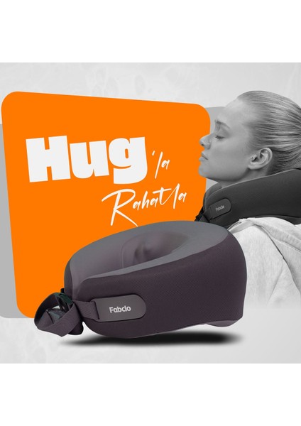 Hug Isıtmalı Omuz ve Boyun Yoğurmalı Ofis/ev/seyahat Shiatsu Masaj Yastığı (Şarj Edilebilir)