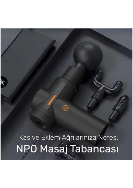 Mini masaj tabancası, 6 hız, turbo, Type-C, 3800rpm, 4 başlık, hafif ve kompakt fırsatları