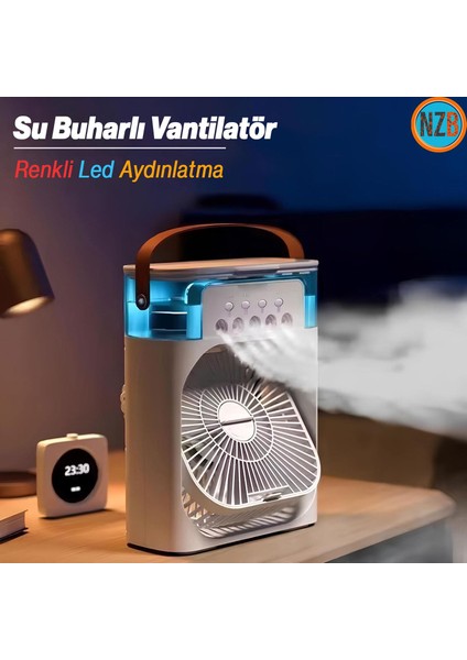 Vantilatör Masaüstü Kablolu Süper Sessiz Fan Su Püskürtmeli Mini El Hava Serinletici Nemlendirici modelleri