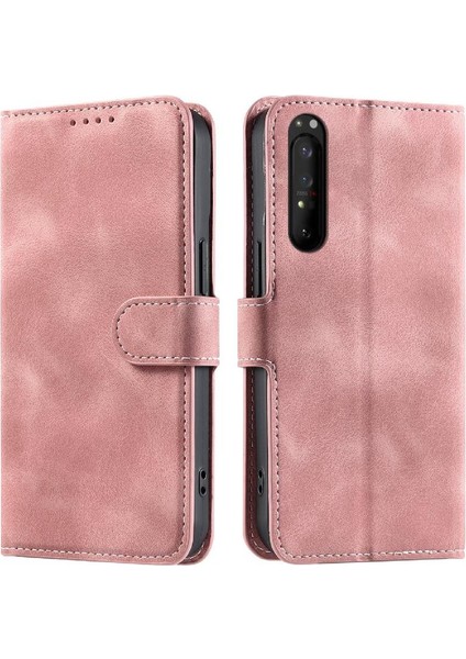 Sony Xperia 1 Iıı Bilek Kayışı Için Flip Case Kickstand Cüzdan Kart Yuvaları Pu (Yurt Dışından)