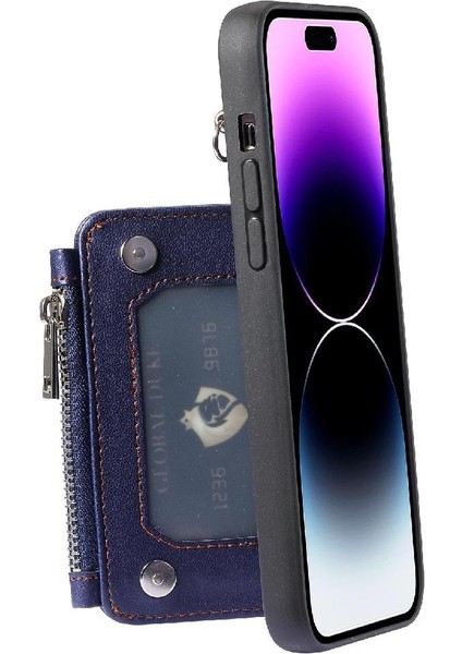 IPhone 15 Için Cüzdan Durumda Pro Max Kickstand Rfıd Engelleme 3 Büyük Kart Pu (Yurt Dışından) fiyatları