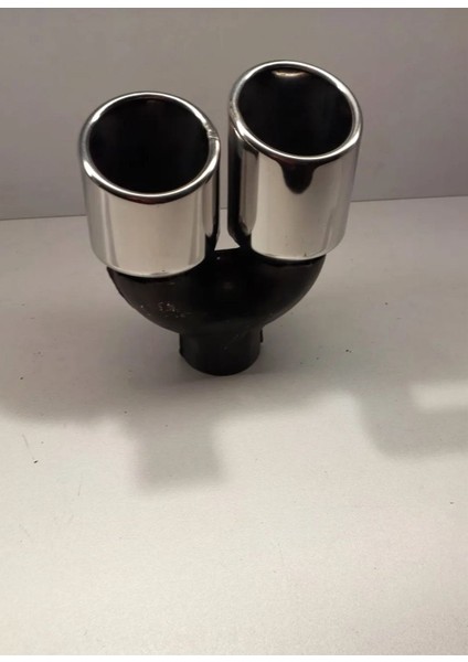 Ankgegzoz 76 mm Çiftli Sol Parlak Nikelaj Egzoz Ucu fırsatları