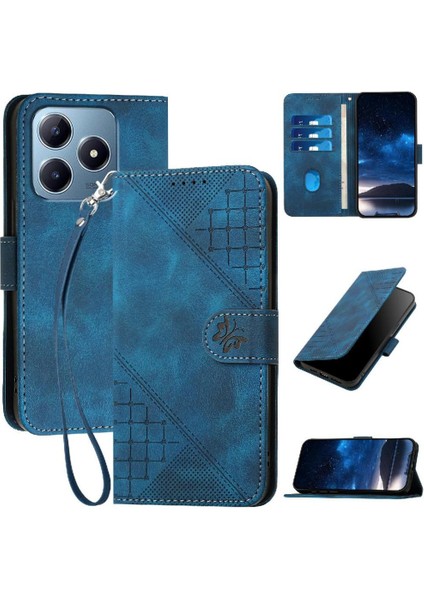 Ayrılabilir El Kayışı Deri ile Realme C63 Için Flip Case (Yurt Dışından)