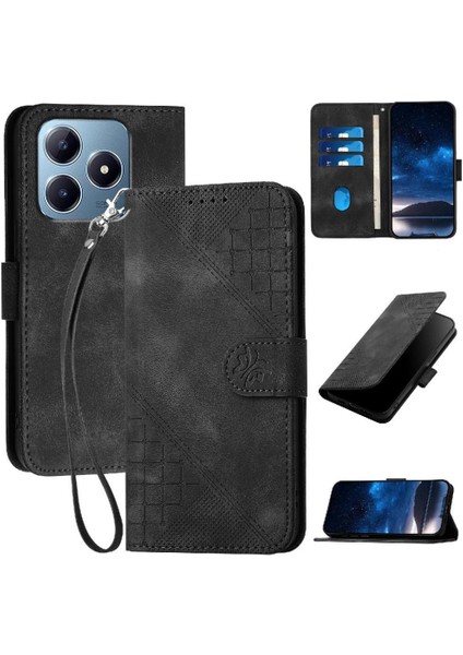 Ayrılabilir El Kayışı Deri ile Realme C63 Için Flip Case (Yurt Dışından)