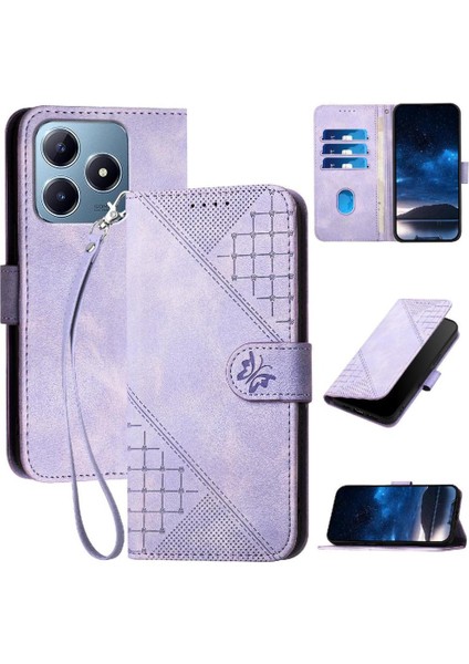 Ayrılabilir El Kayışı Deri ile Realme C63 Için Flip Case (Yurt Dışından)
