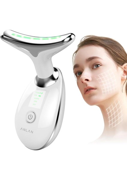 Işık Terapili Sıcak Kompres Yüz ve Boyun Masaj Cihazı, Güzellik ve Tonlama Destekçisi