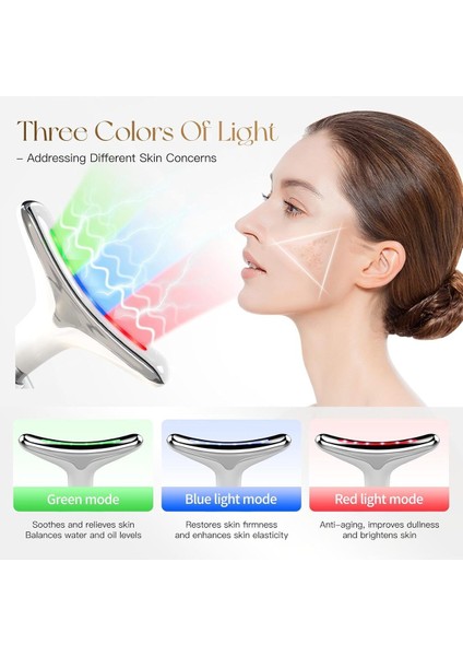 Işık Terapili Sıcak Kompres Yüz ve Boyun Masaj Cihazı, Güzellik ve Tonlama Destekçisi modelleri