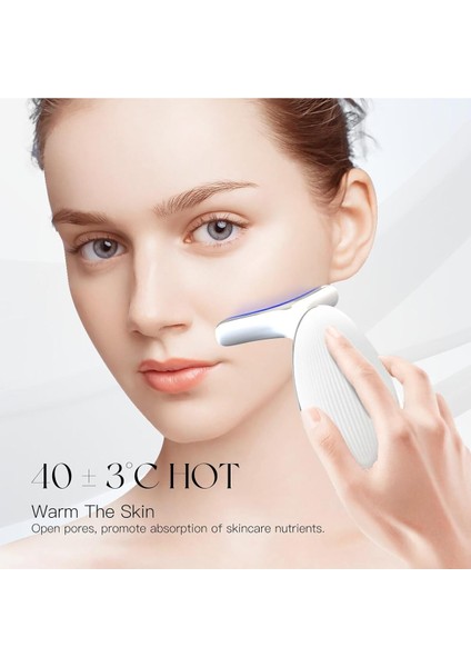 Işık Terapili Sıcak Kompres Yüz ve Boyun Masaj Cihazı, Güzellik ve Tonlama Destekçisi indirimleri