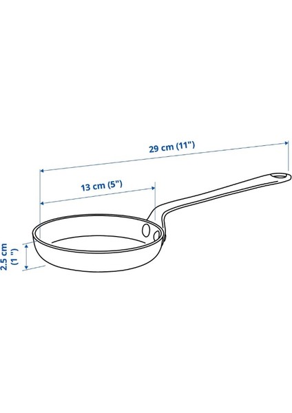Vardagen Karbon Çelik Tava, Karbon Çelik, 13 cm modelleri