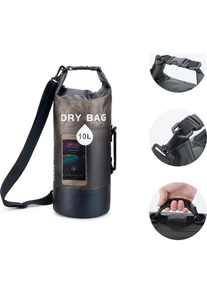 Przezroczysta Wodoodporna Torba Sucha - Zewnętrzna Pojemność Na Plaży, Basenie, Łódź I Biwakowanie (Yurt Dışından) fiyatları