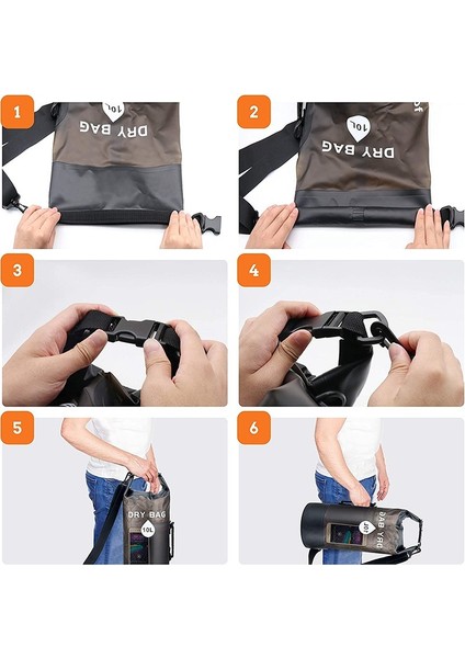 Przezroczysta Wodoodporna Torba Sucha - Zewnętrzna Pojemność Na Plaży, Basenie, Łódź I Biwakowanie (Yurt Dışından) fırsatları