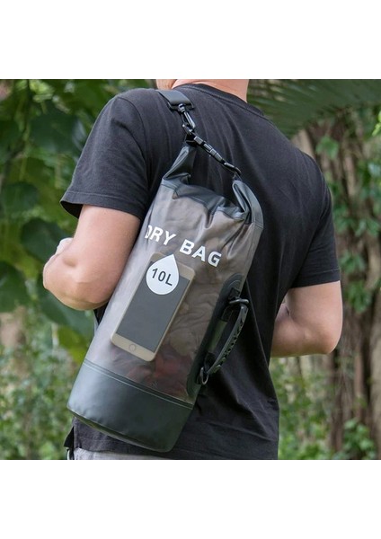 Przezroczysta Wodoodporna Torba Sucha - Zewnętrzna Pojemność Na Plaży, Basenie, Łódź I Biwakowanie (Yurt Dışından) fiyatları