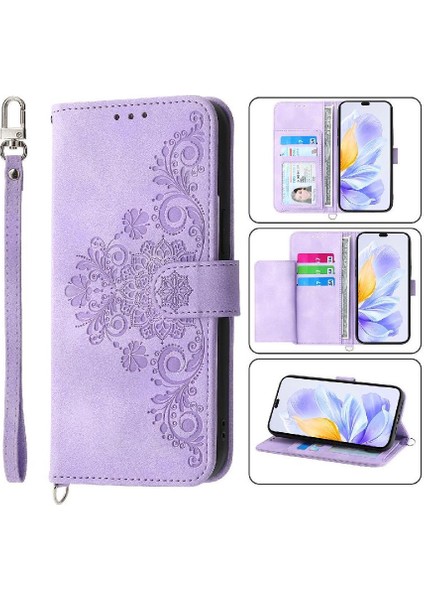 Onur Için Flip Case 400 Darbeye Bileklik Kabartmalı Çoklu Kredi Kartı (Yurt Dışından)