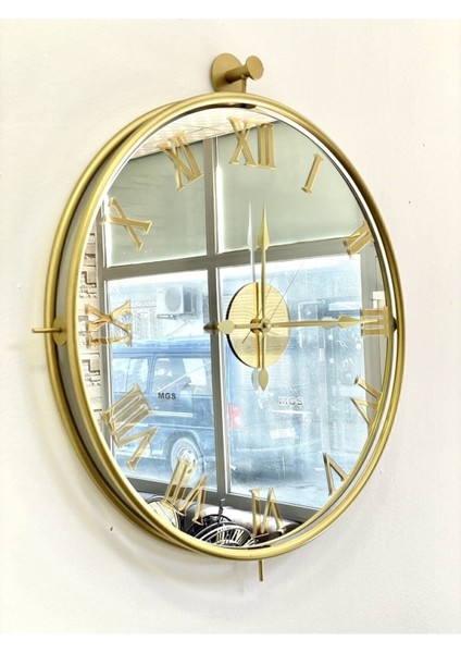 Duvar Saati Tinatti Gold Saat Aynalı Saat Roma Rakamlı Aynalı Gold Saat Duvar Saati fiyatları