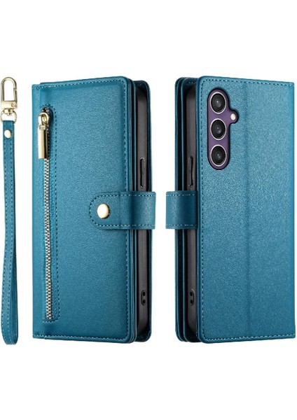 Samsung Galaxy S24 Crossbody Kayış Iş Cüzdan Standı Için Flip Case (Yurt Dışından)