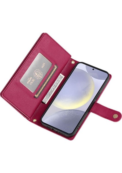 Samsung Galaxy S25 Çok Fonksiyonlu Standı Crossbody Kayışı Için Flip Case (Yurt Dışından) modelleri