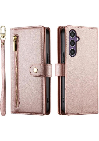 Samsung Galaxy S25 Çok Fonksiyonlu Standı Crossbody Kayışı Için Flip Case (Yurt Dışından)