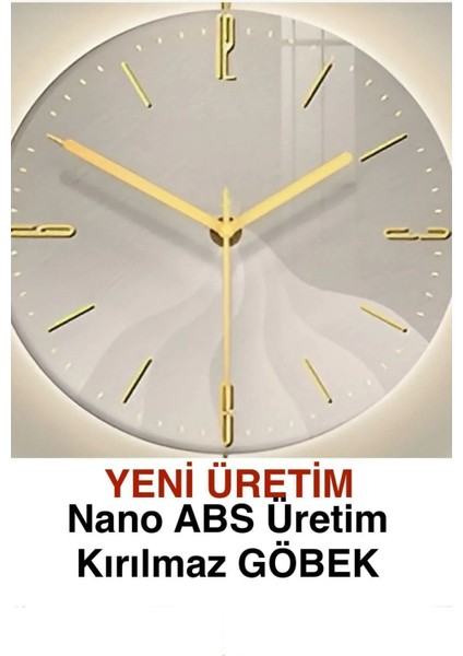 Timelles Kristal - Büyük BOY(50X75CM) - (Quartz Mekanizmalı Seri) - (Pilli Led) - Metal Duvar Saati fırsatları