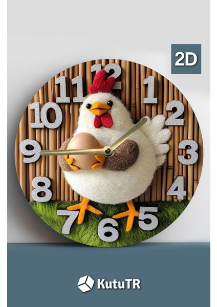 Sessiz Yuvarlak Ahşap Duvar Saati, Kuvars 3 Boyut Görünümlü 2d Saatler fiyatları