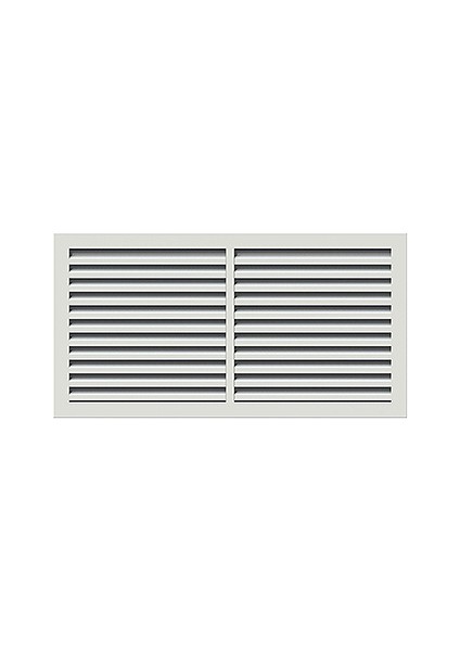 60X120 cm Alüminyum Menfez Ral 9016 Beyaz Boyalı