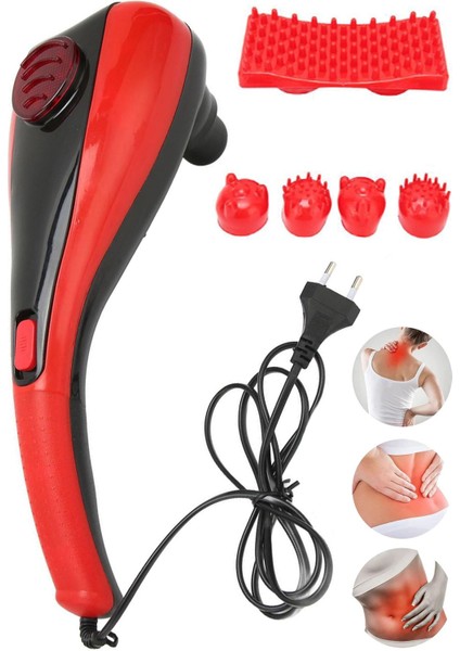 Çift Başlıklı, Taşınabilir Çok Fonksiyonlu Masaj Aleti, Boyun, Bel, Sırt Ve Bacak İçin Uygun