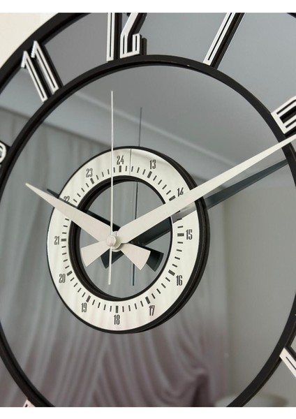 Aynalı Duvar Saati ( Gerçek Ayna) 40 cm Modern Tasarım fiyatları