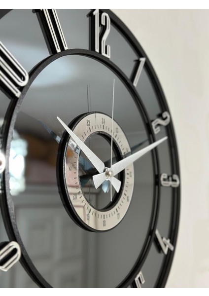 Aynalı Duvar Saati ( Gerçek Ayna) 40 cm Modern Tasarım modelleri