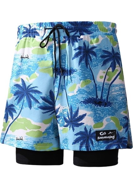 Yazlık Mayolar Utandırıcı Olmayan Yeni Çabuk Kuruyan Büyük Boy Boksör Mayo Plaj Şortu Erkek Mayoları (Yurt Dışından)