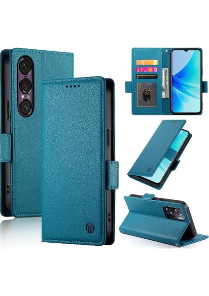 Sony Xperia 1 Vıı Cüzdan Kart Yuvaları Için Flip Case Günlük Kullanım Iş Çevirme (Yurt Dışından)