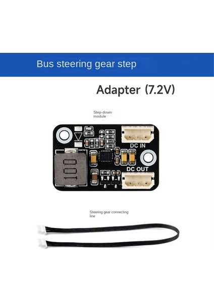 Buck Mini Modül Dc Buck Adaptörü 30CM Bağlantı Hattı 7.2V Buck Regülatör Veri Yolu Servo Adaptörü SC15 Servo SC09 Servo Için (Yurt Dışından)